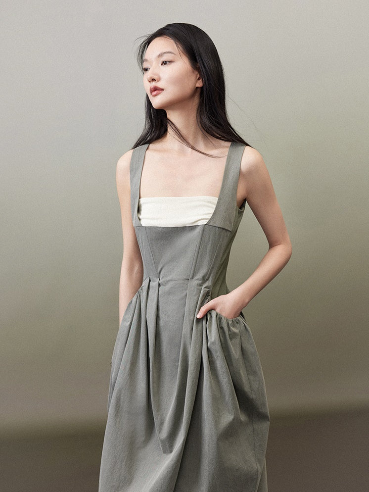 Strap Corset Cocoon One-piece