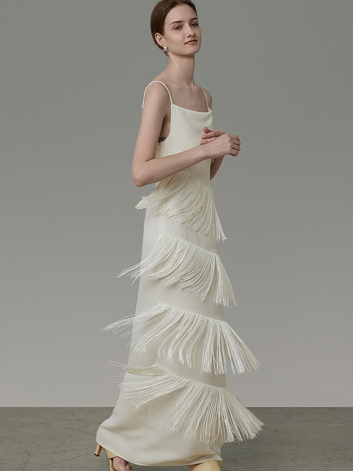 Tassel Slip Long Dress