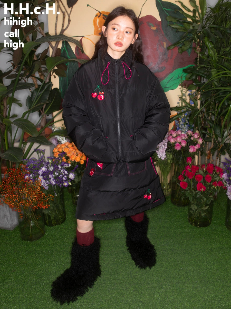 Kirschsticke Down Jacke & Rock