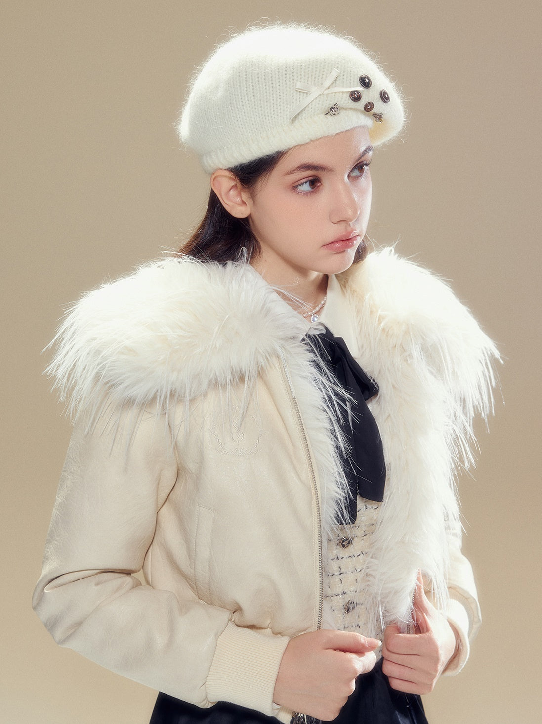 Mohair Knitted Beret