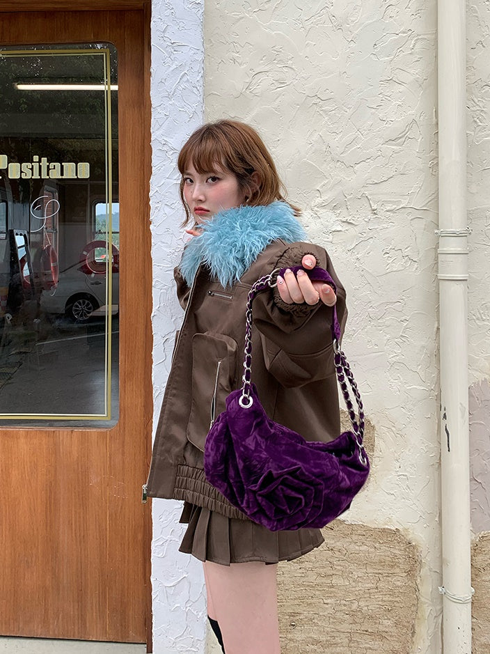 Tooling Large Pocket Jacket & Pleated Super Mini Skirt