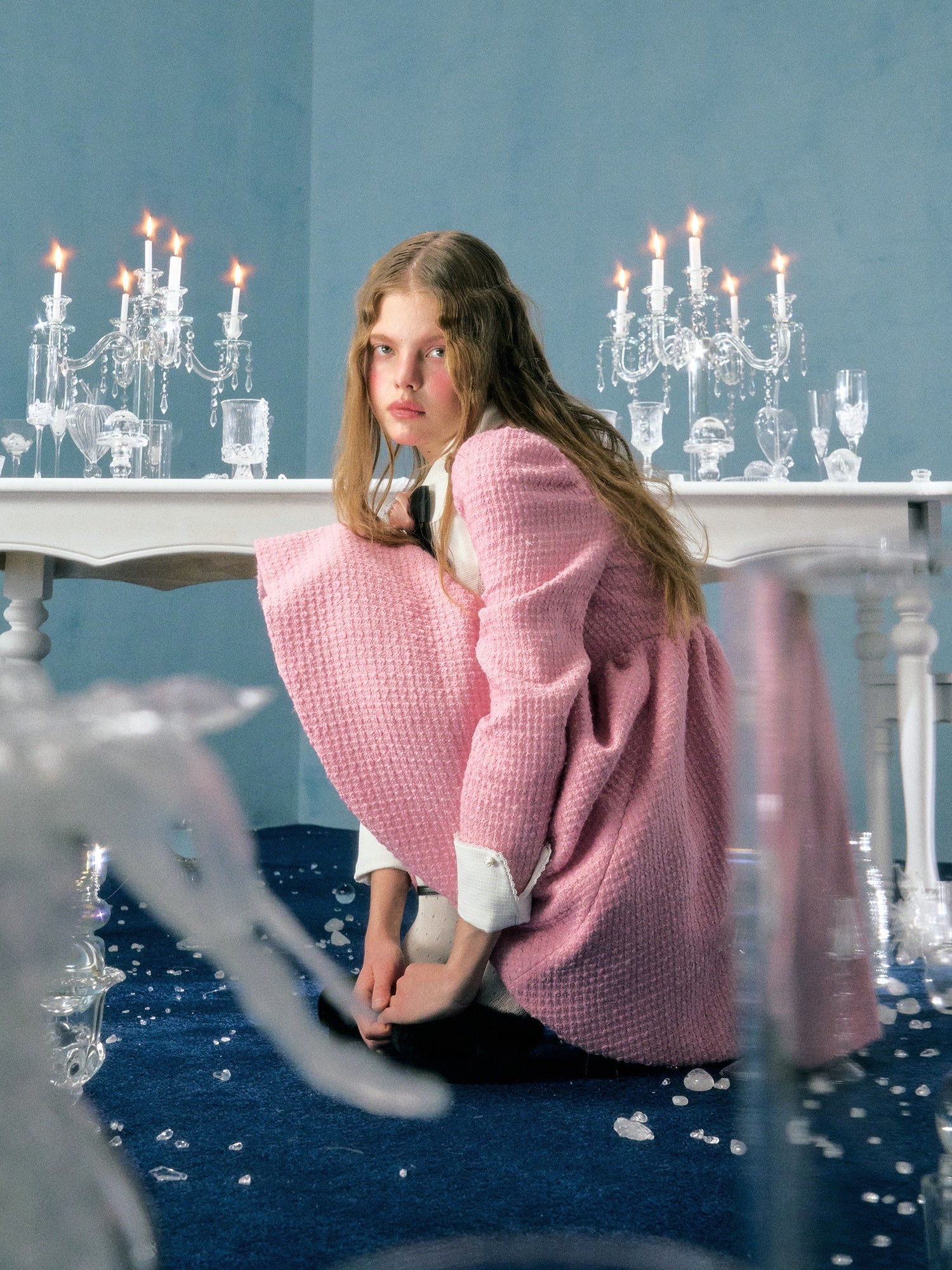 Bogenblume Brosche Puffhülle Kleid