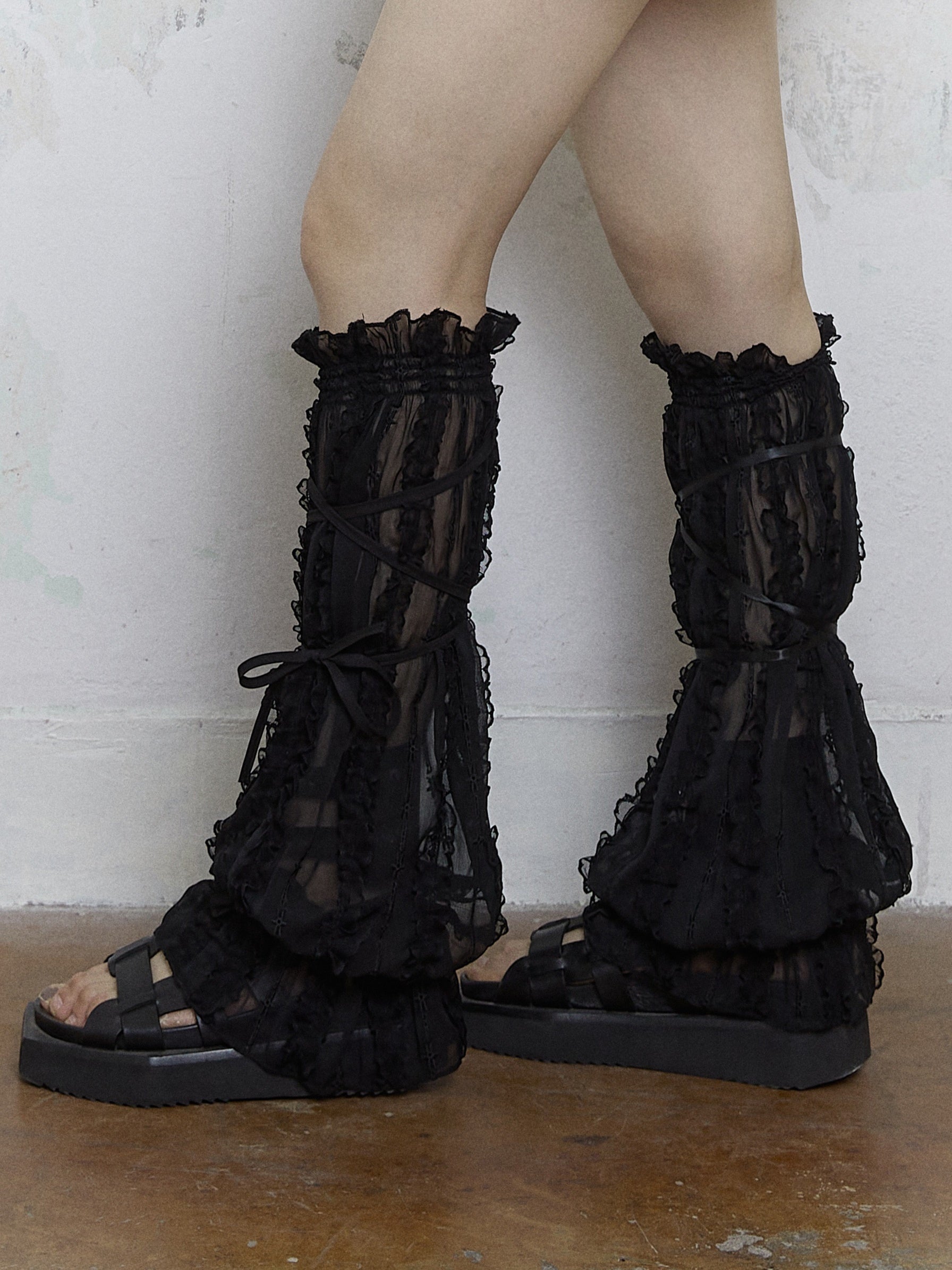Lace Straps Leg Cover