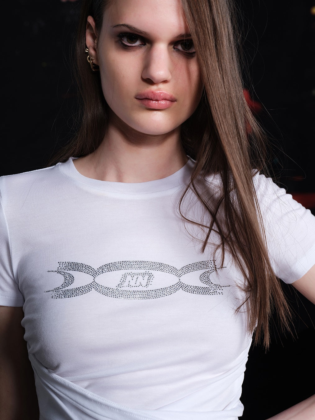 Slim Fit Twist Design Short T-shirt