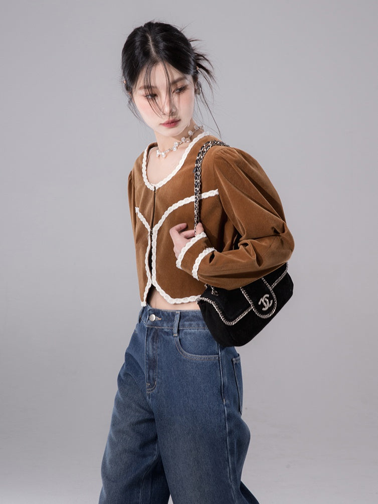 Samtbomberjacke
