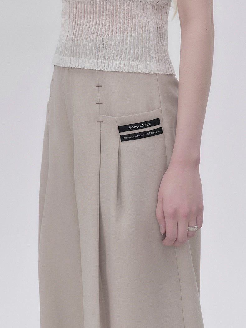 DOUBLE-PLEATED PANTS