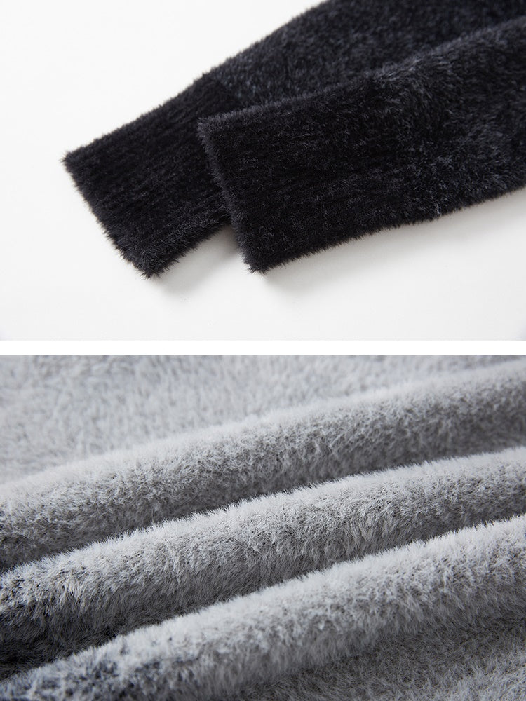 Drucken gedruckte Dachstrick -Strickjacke mit Ablaufbogen gedruckt