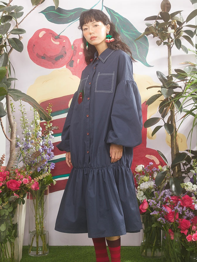 Retro -Apfel -Stickerei