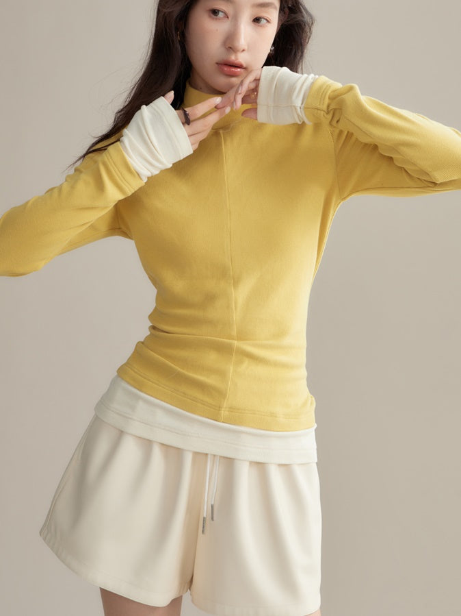 Lose Casual PU Leder Short Hosen