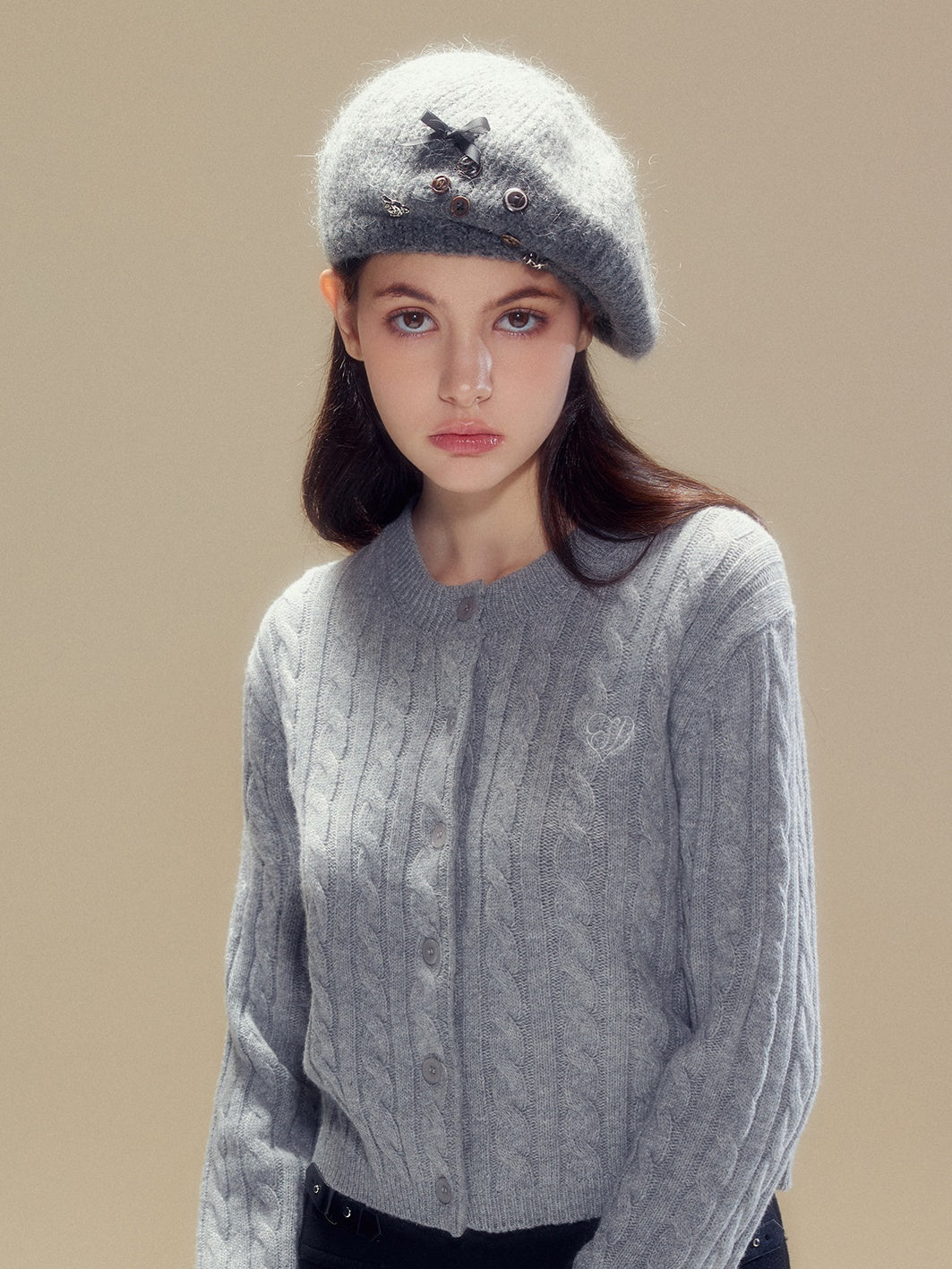 Mohair Knitted Beret
