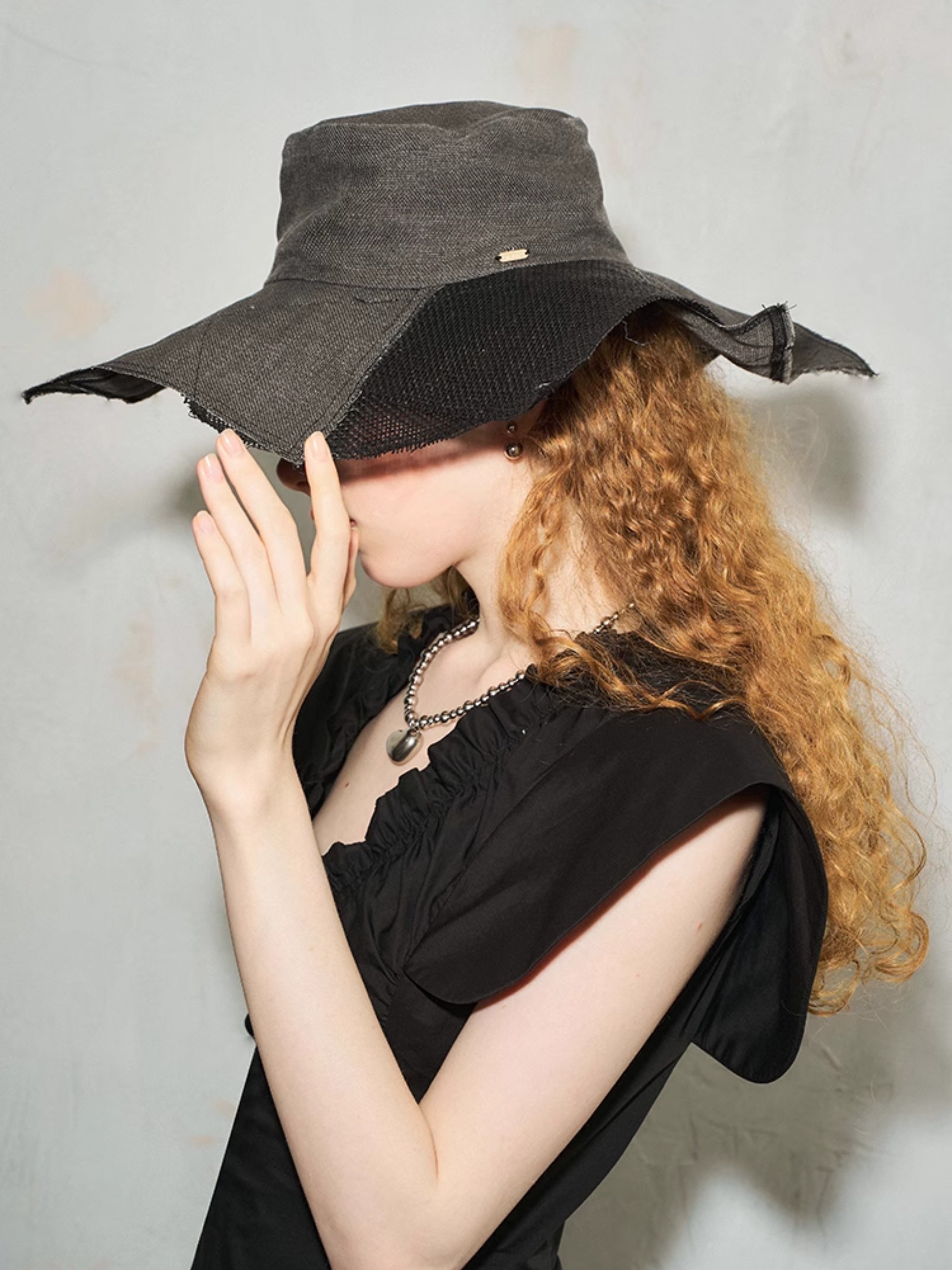 Irregular Splicing Woven Hat