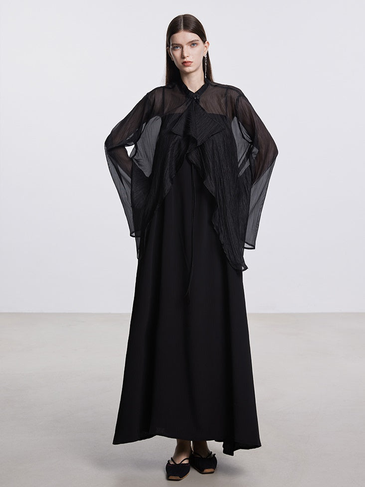 MAO Kragen Sonnenschutzmittel mit Hemd Strickjacke