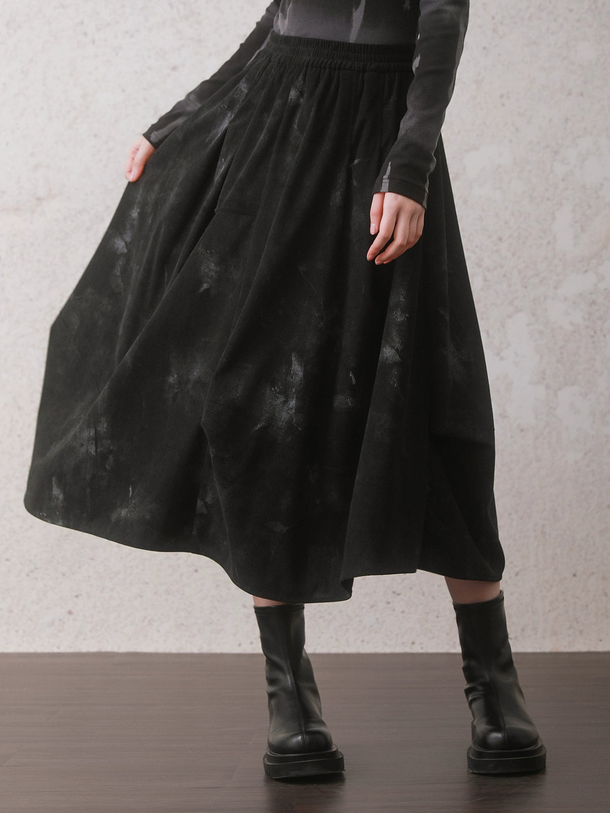 Tie-dye Gather Skirt