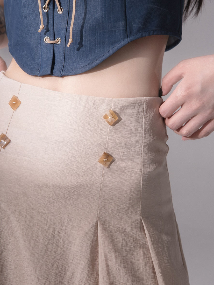 꼬집음 발목 치마