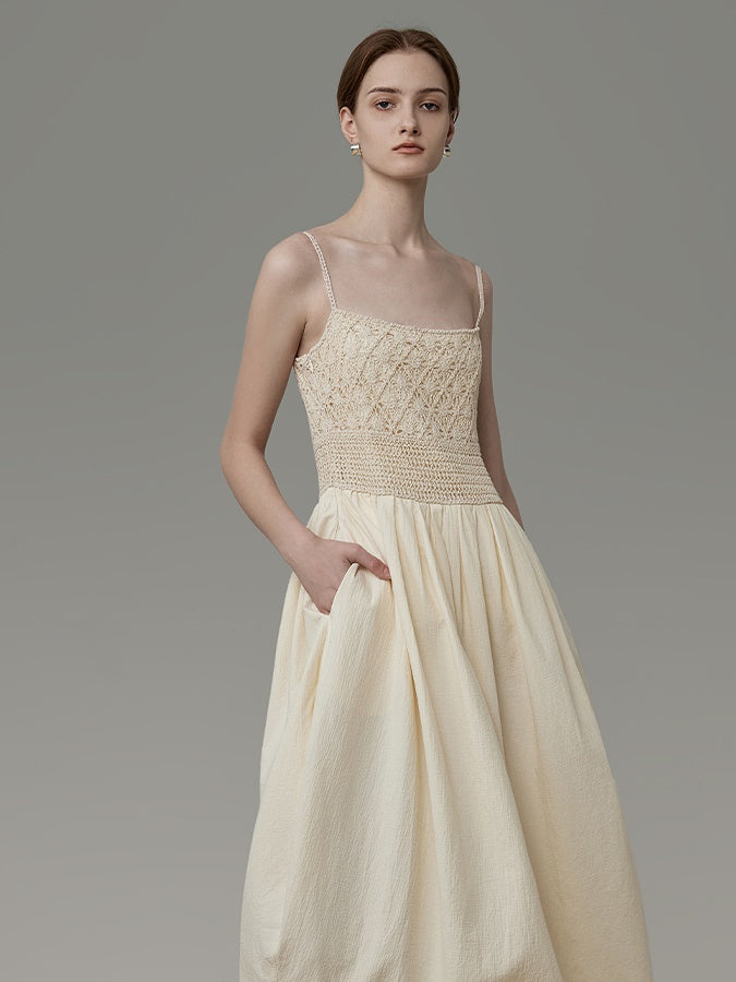 Jacquard Texture Slip Dress