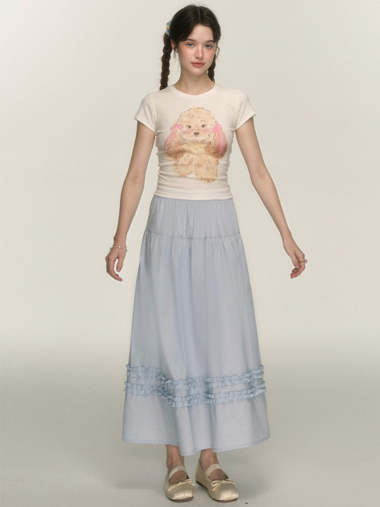 Fungus A-line Maxi Skirt