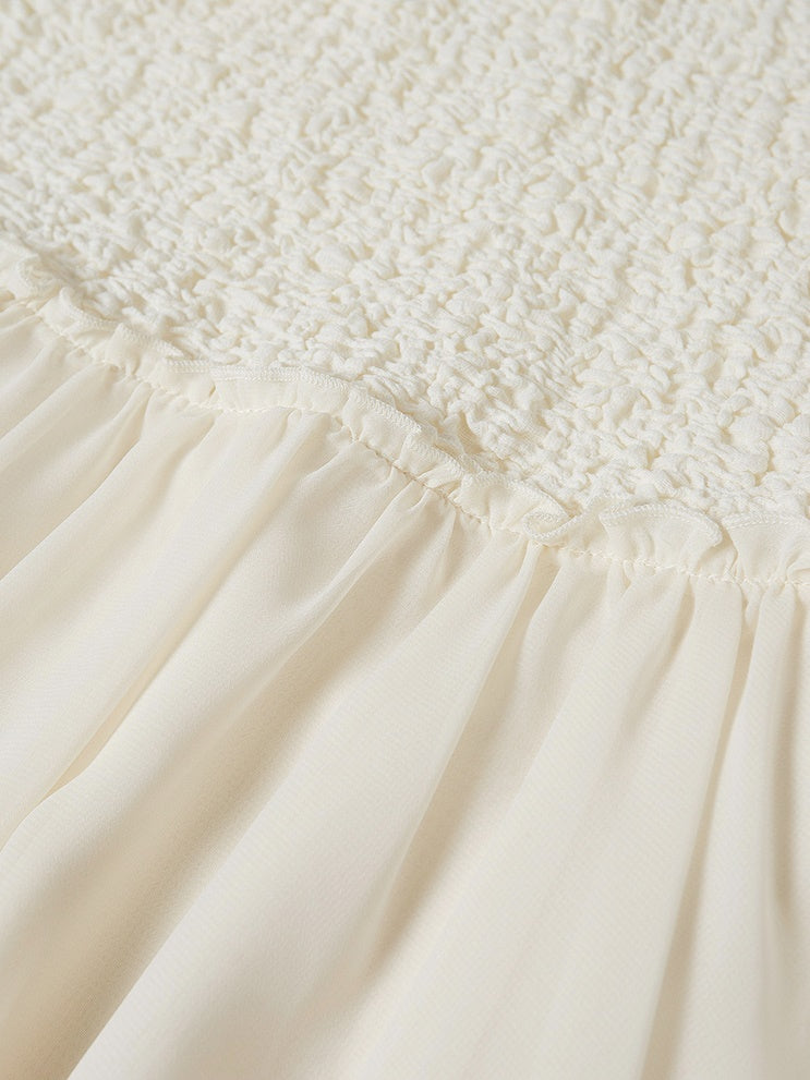 One-Shoulder Washer Frill Dress