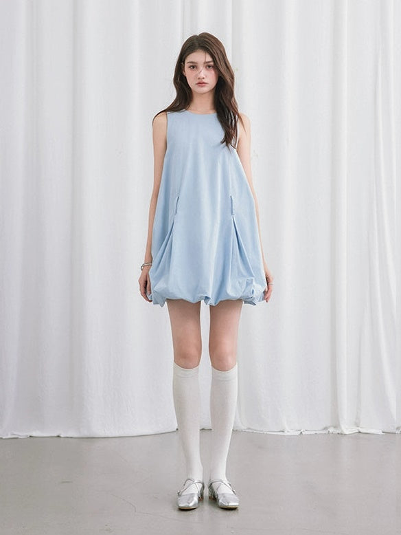 Backless Bud Cloud Sleeveless One-piece