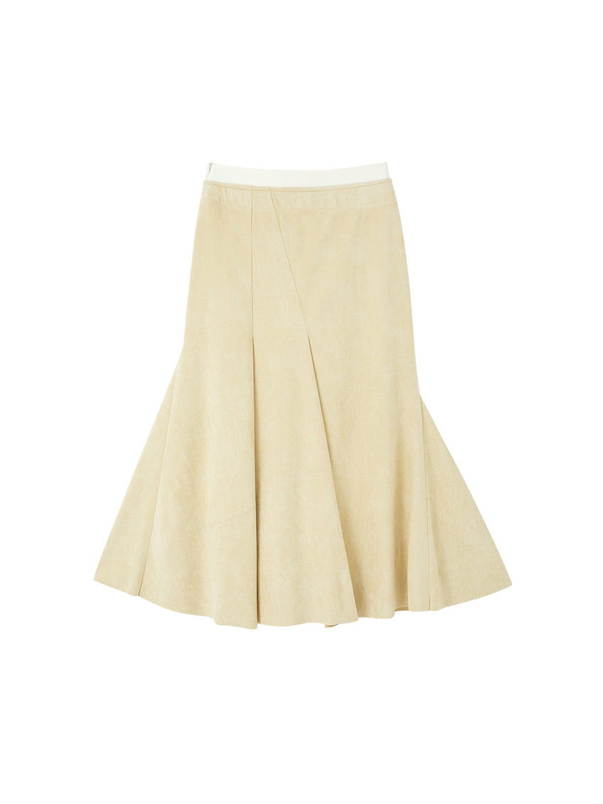Suede Touch Patchwork Mermaid Skirt