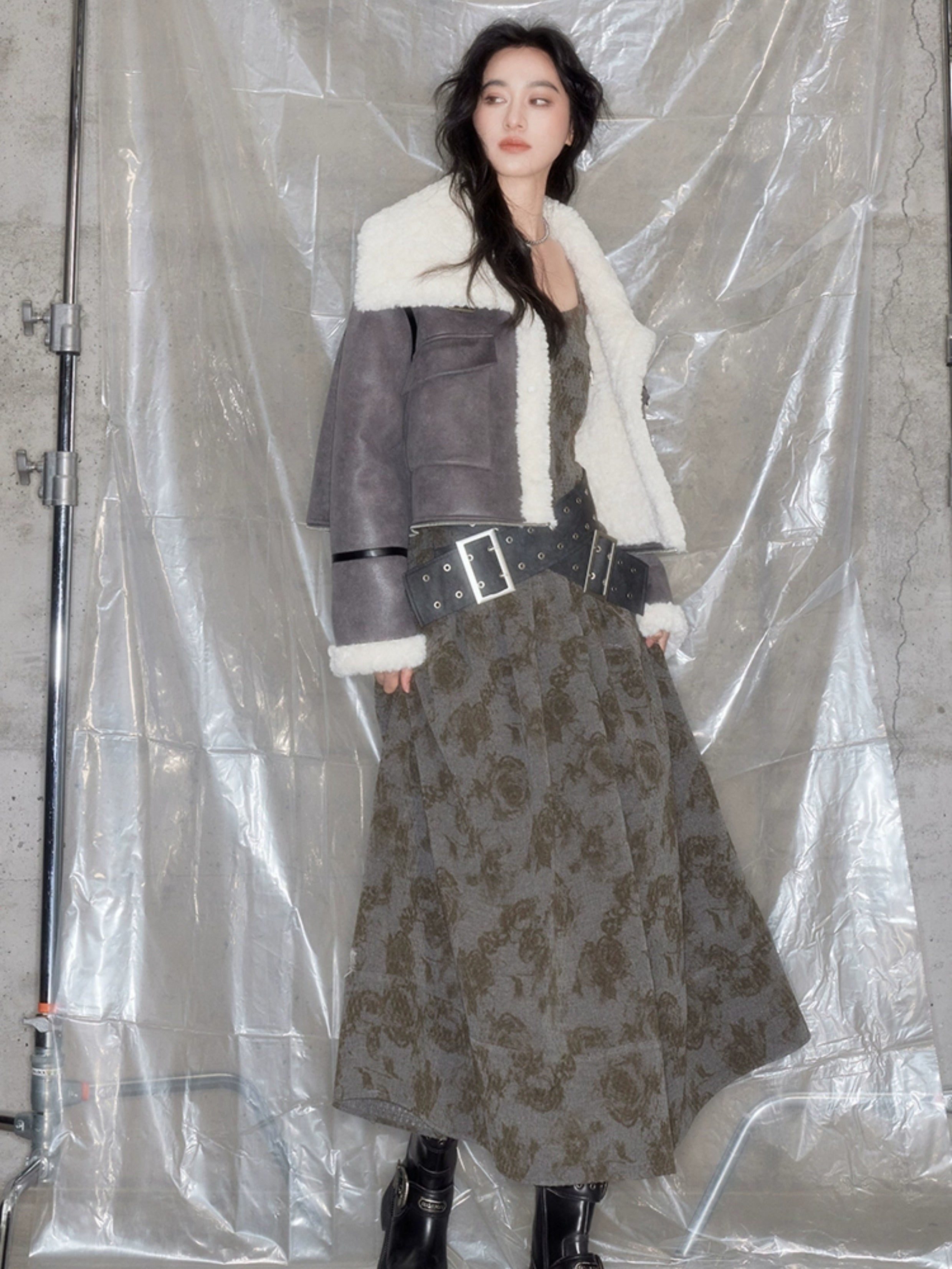 Retro Blumendruck -Hosentuchkleid