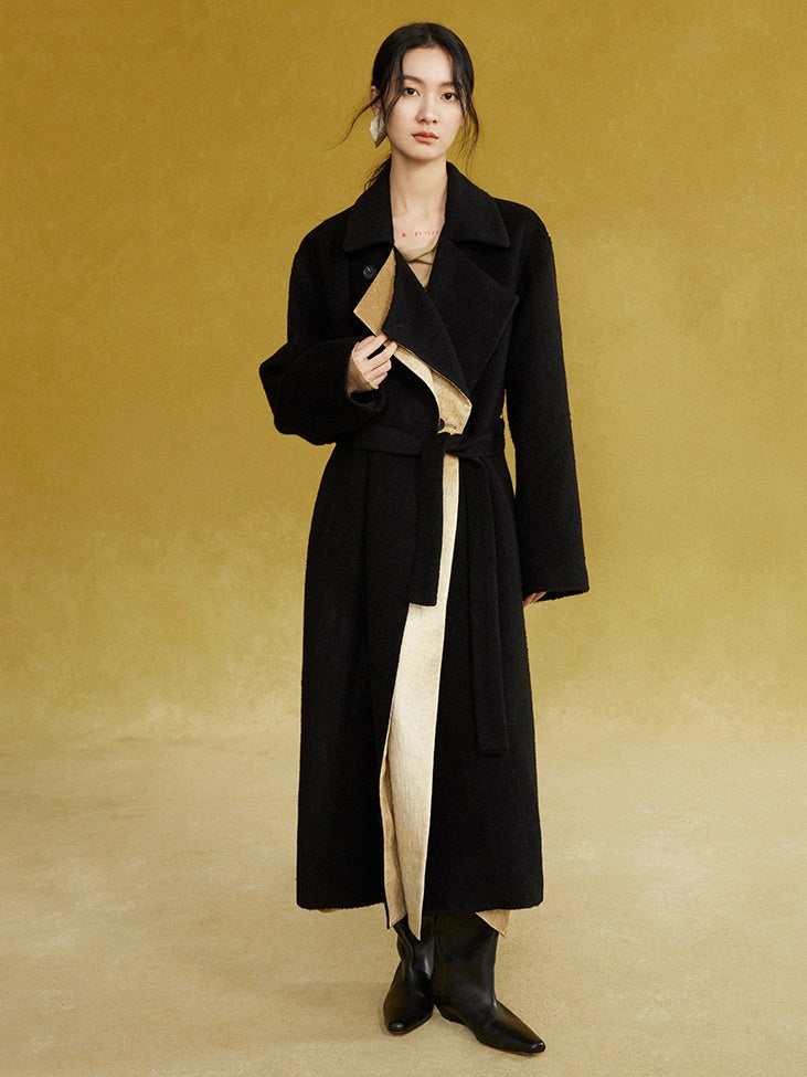 인쇄 된 해체 스 플라이 싱 긴 길이의 양면 코트