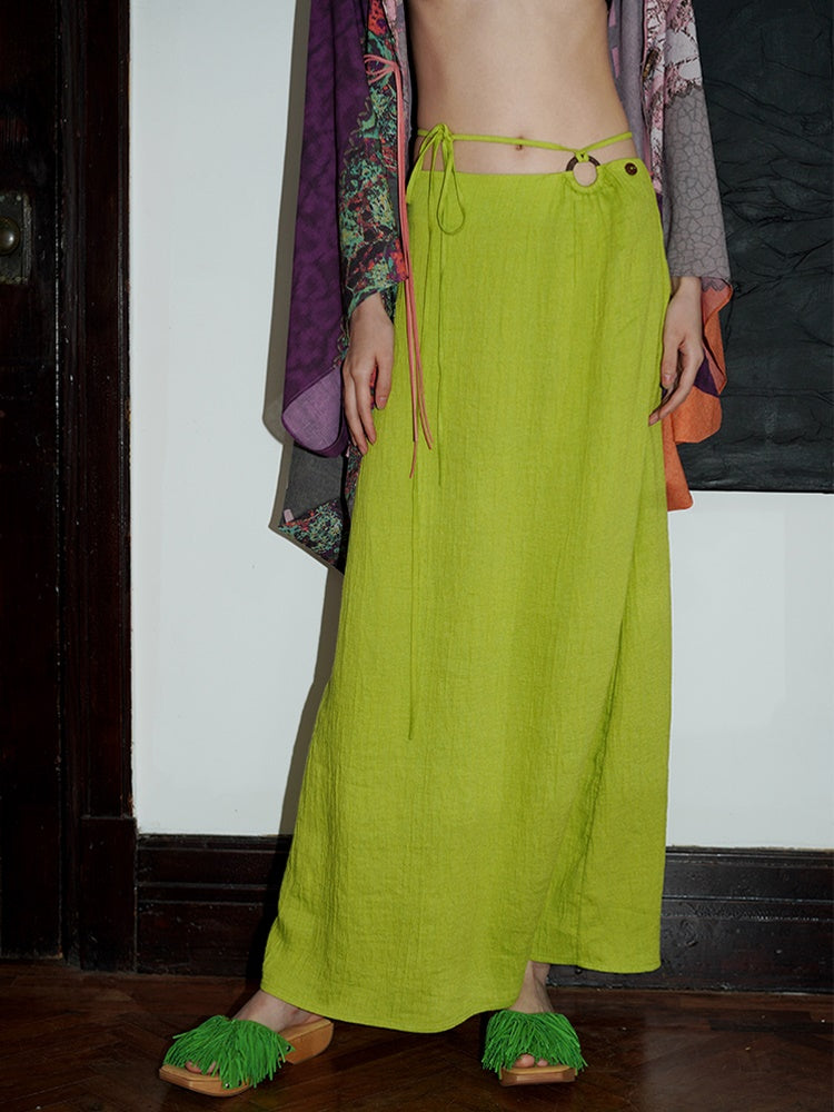 Schnürschlitz -Longrock