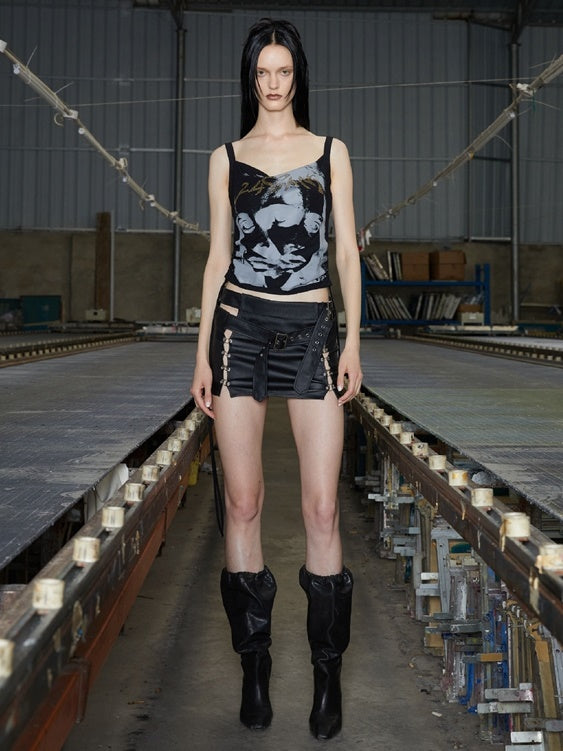 Print Cropped Camisole