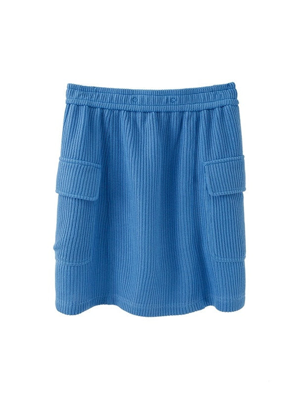 Texture tissée jupe lâche décontractée et mini jupe