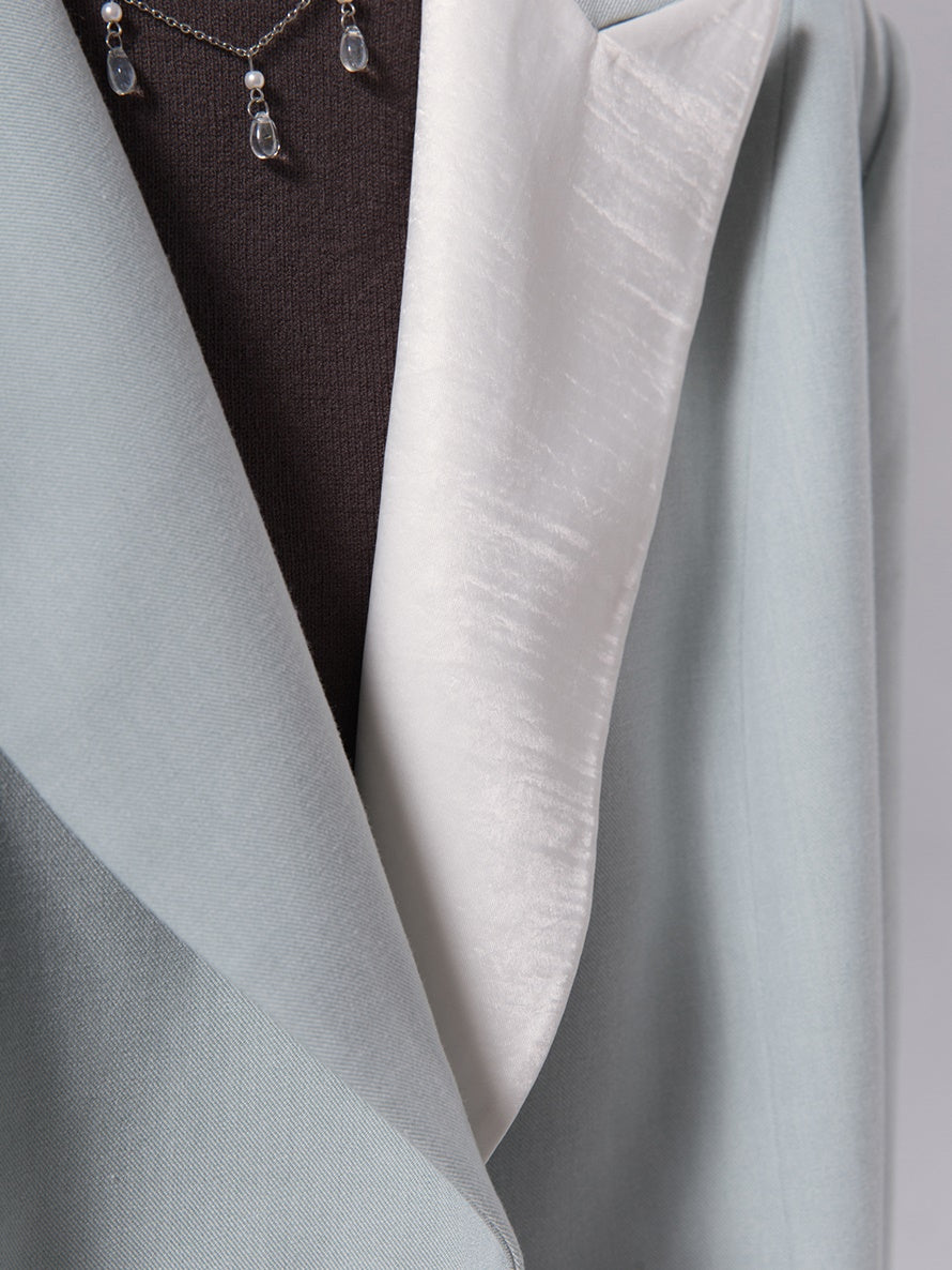 Contrast Fritillaria Color Loose Jacket