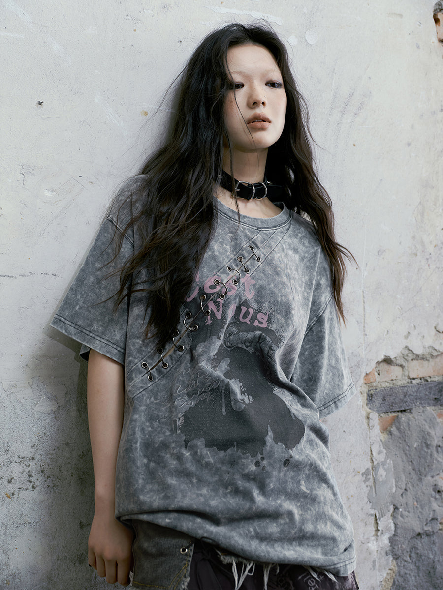Old Printed Short Sleeves T-Shirt