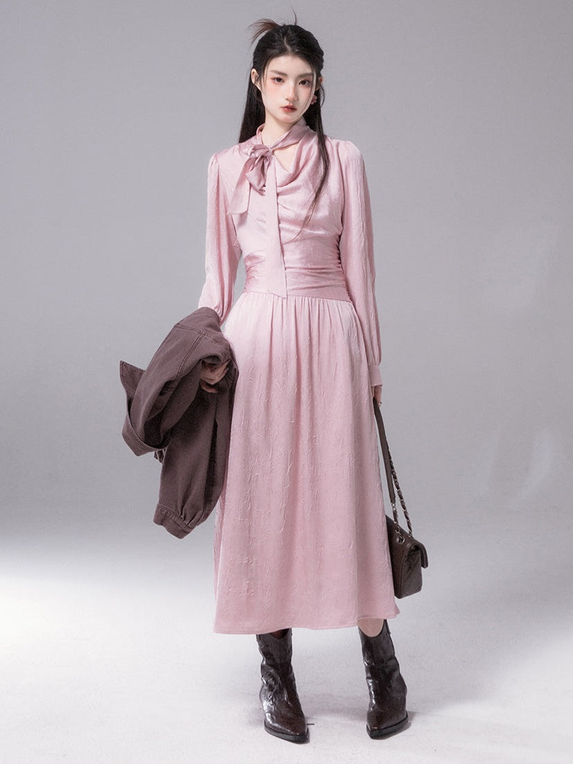 Swing Neckriemen Taille schlankes Kleid