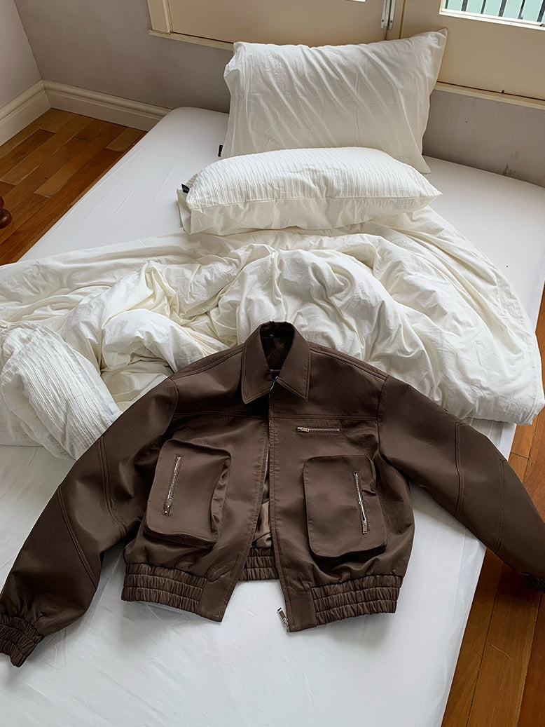 Tooling Large Pocket Jacket & Pleated Super Mini Skirt