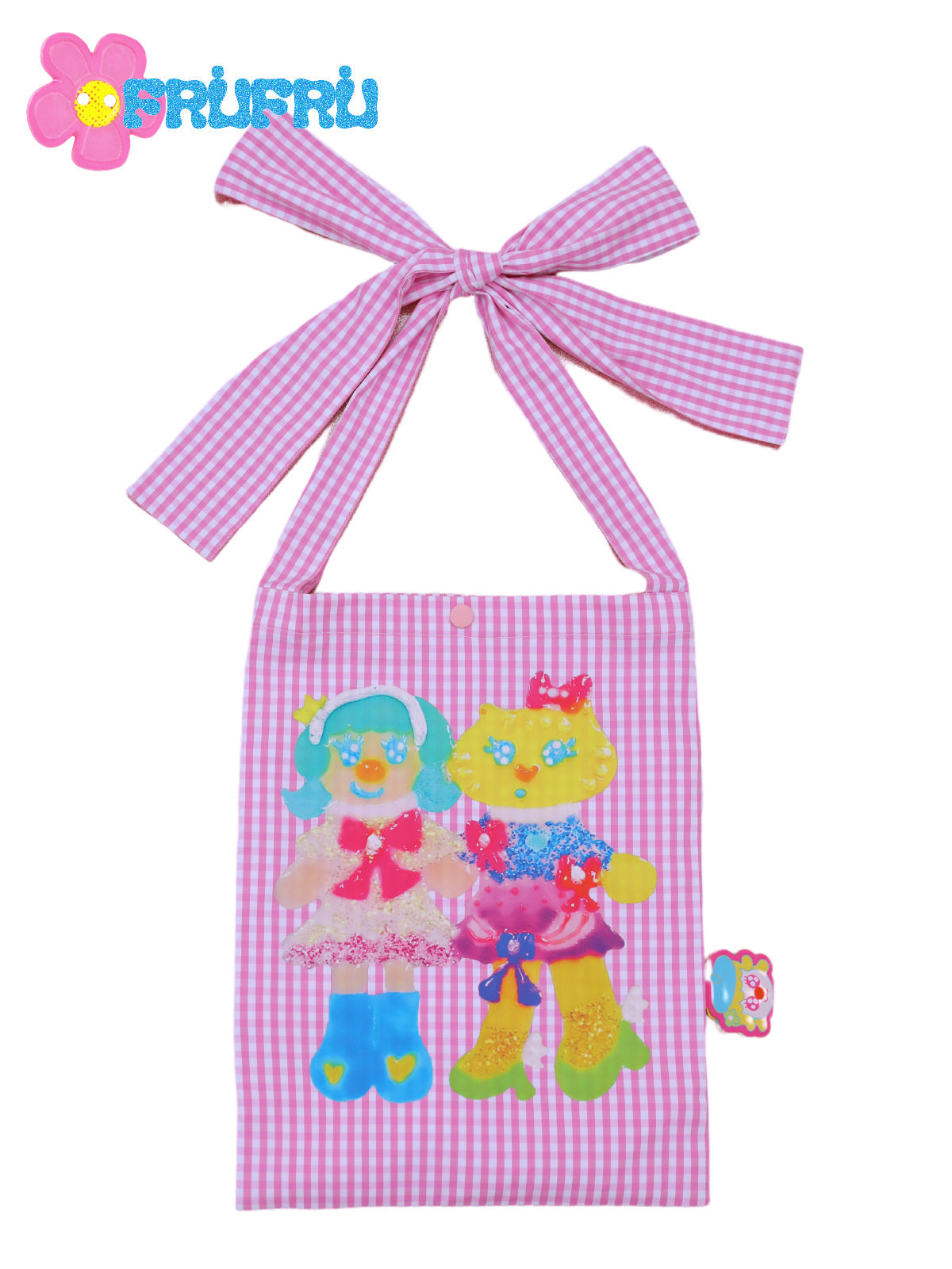 Cartoon Printing Plaid Should Bag