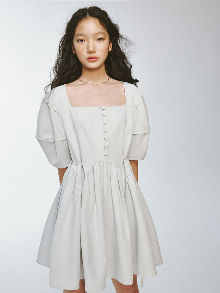 Volume Puff Sleeve Dress