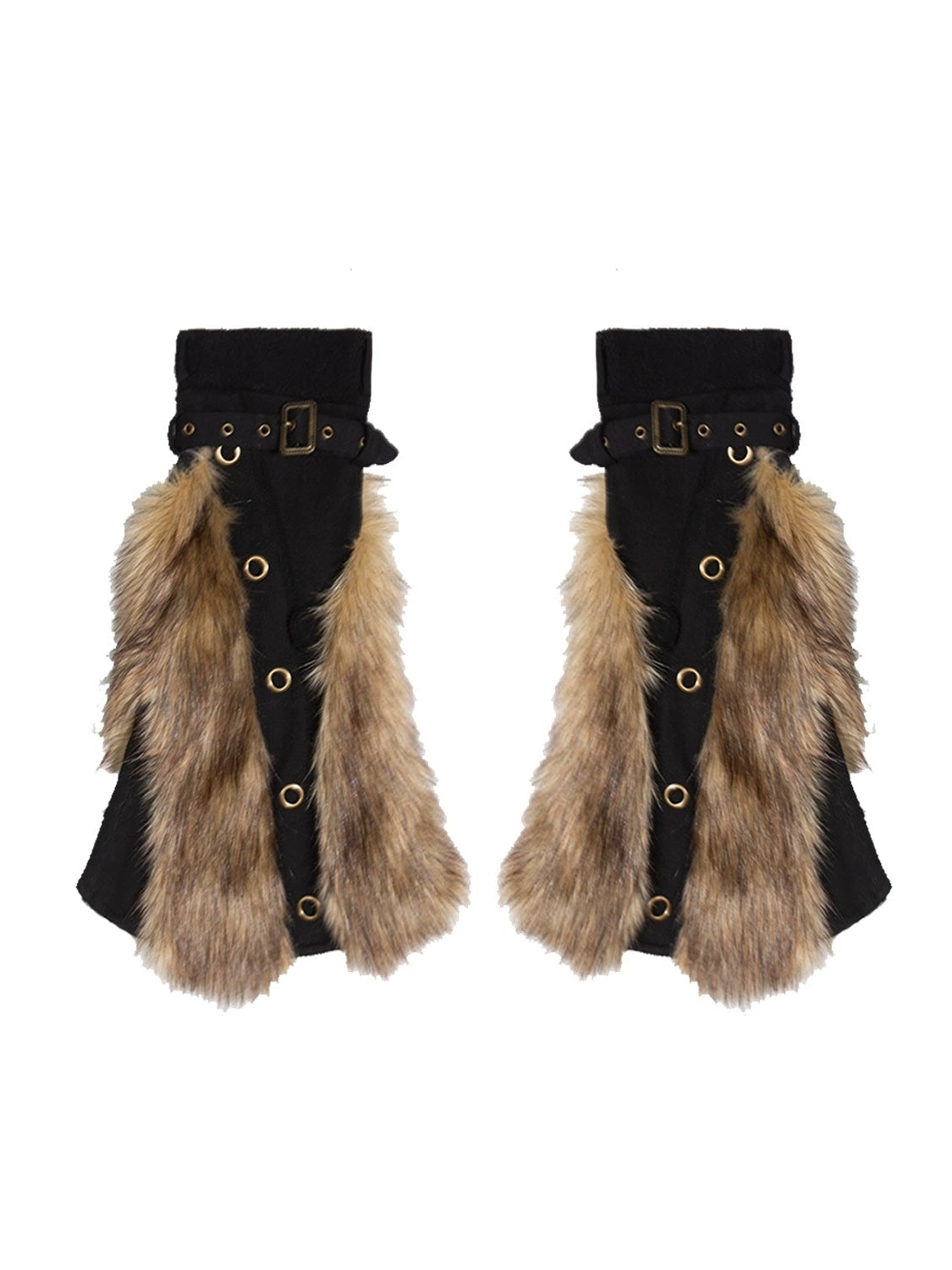 Plush Splicing Shorts & Leg Cover