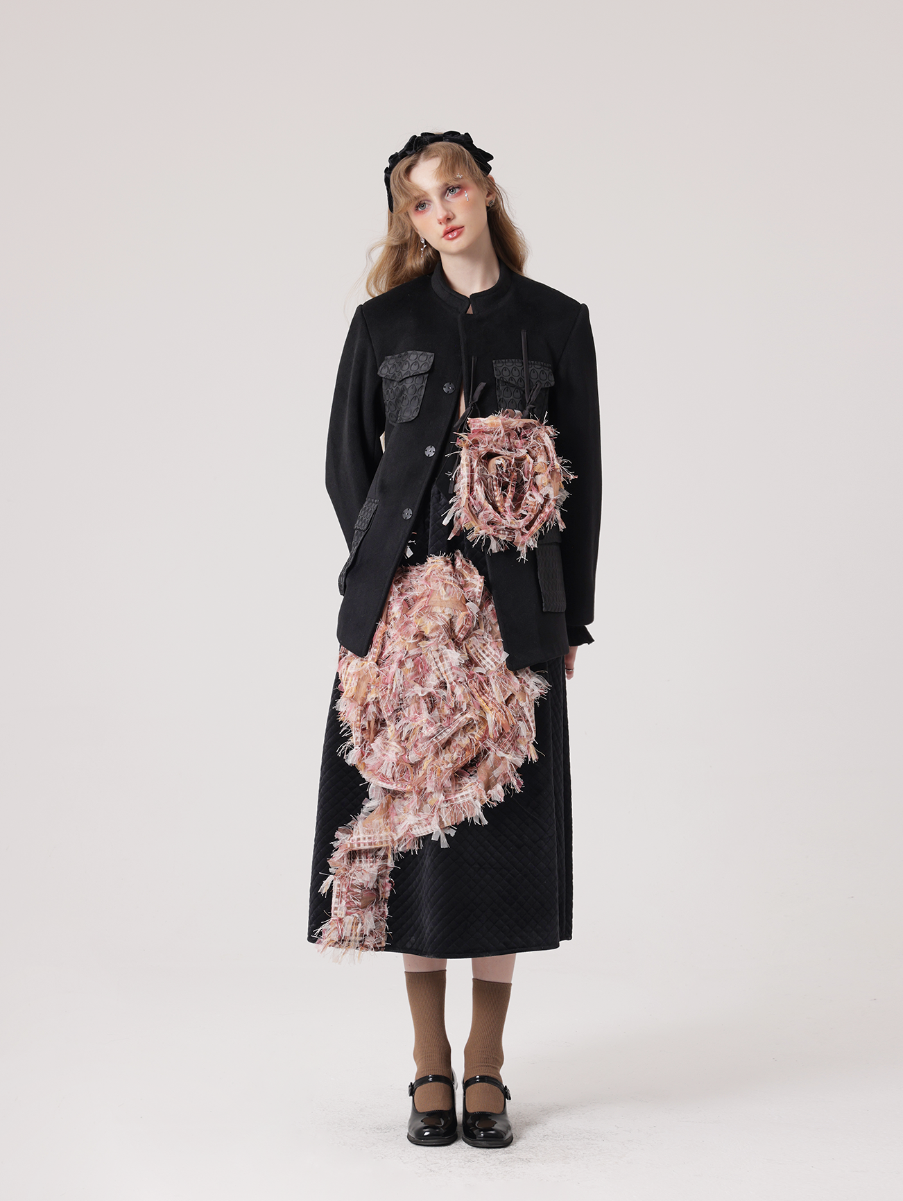 Rose Translucent Design Princess Dress