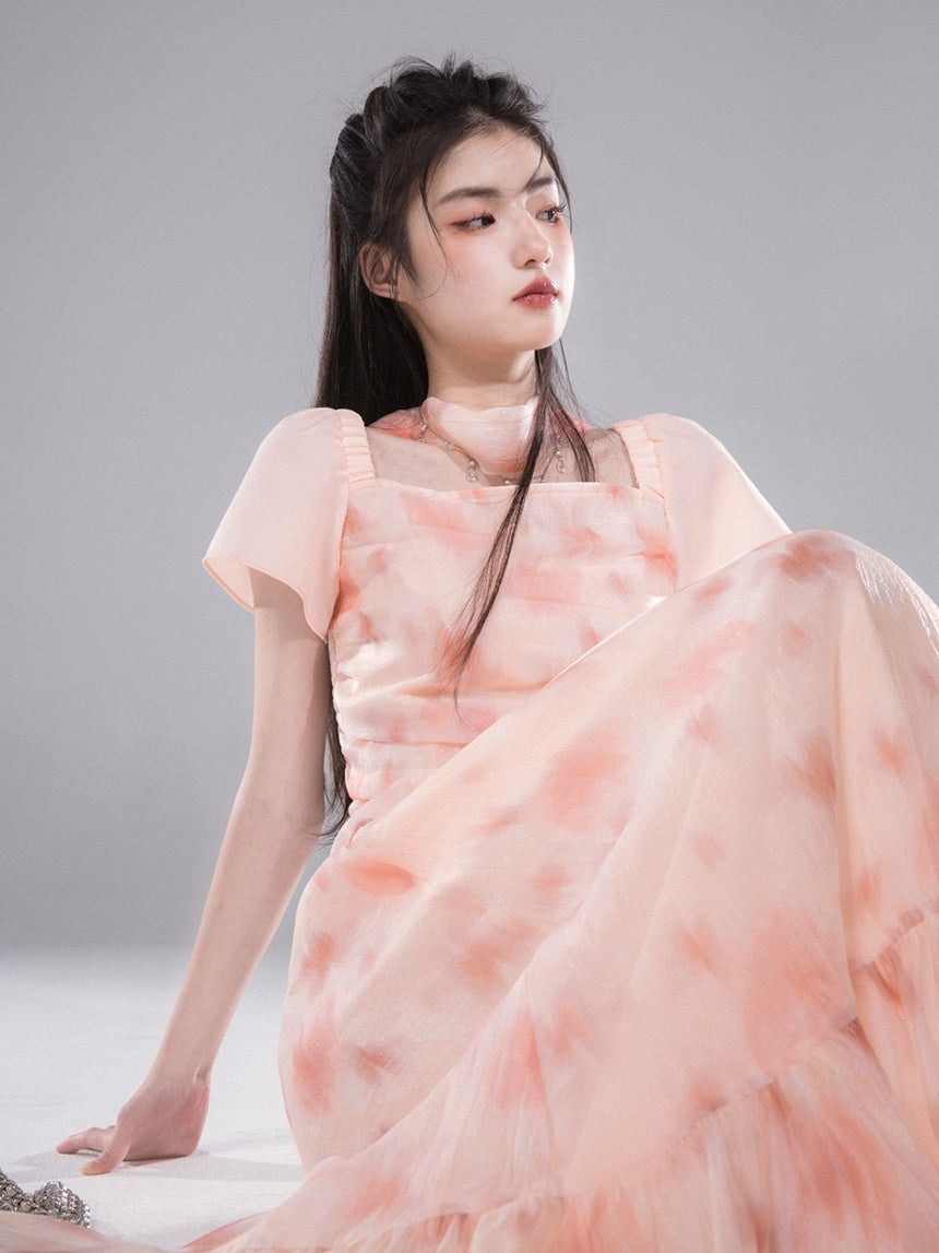 Top de gaze maca et configuration de la jupe de volants de commutation