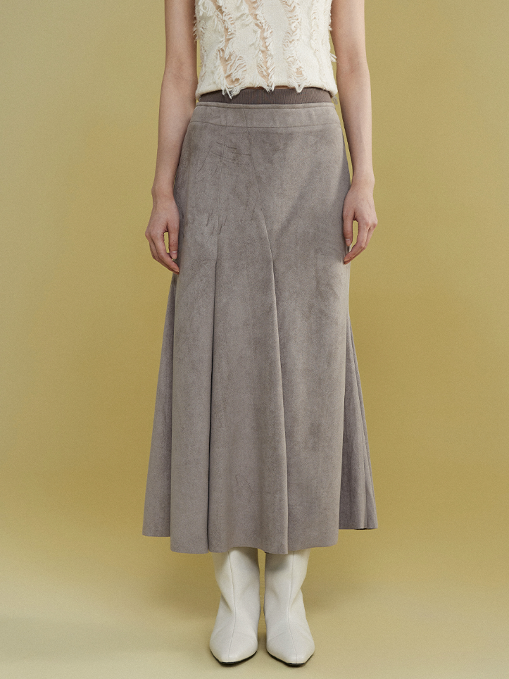 Suede Touch Patchwork Mermaid Skirt