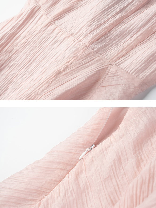 Hoher Taillengurt -Hosenteilkleid