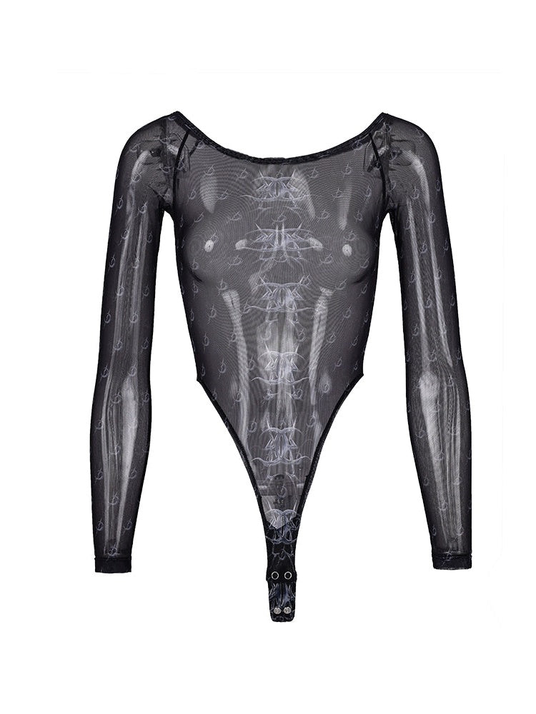 Mesh Bottoming Bodysuit