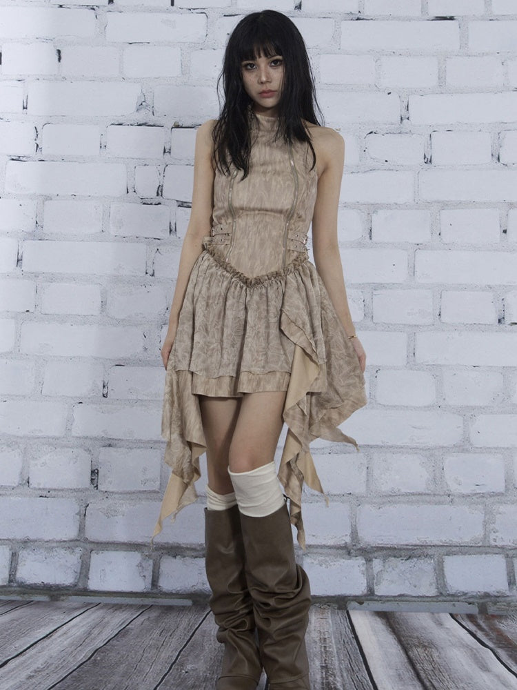 Halter Neck IRREGULAR Dress