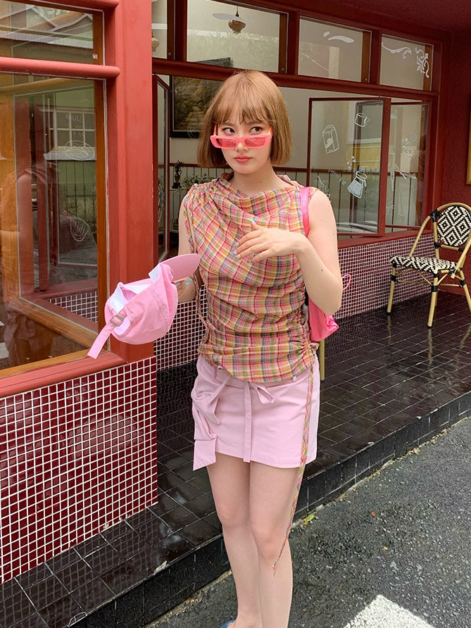 Jupe de mini-mécanir à taille basse en trois dimensions