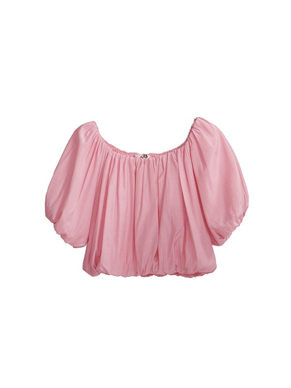 Lose Shirring Short Top & Shirring Split Rock