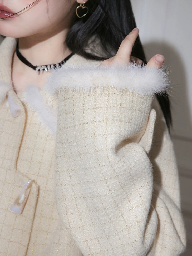 Fur Edge Doll Collar Coat