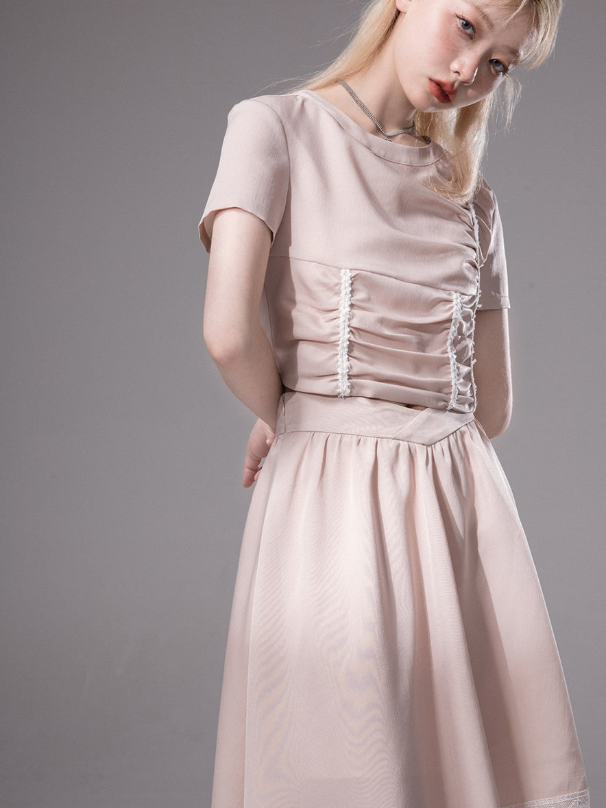 Ribbon Sattel Design Top & Unrevular Short Rock Setup