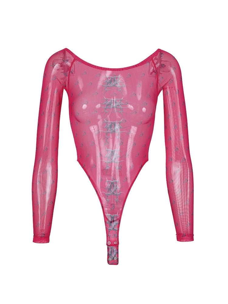 Mesh Bottoming Bodysuit