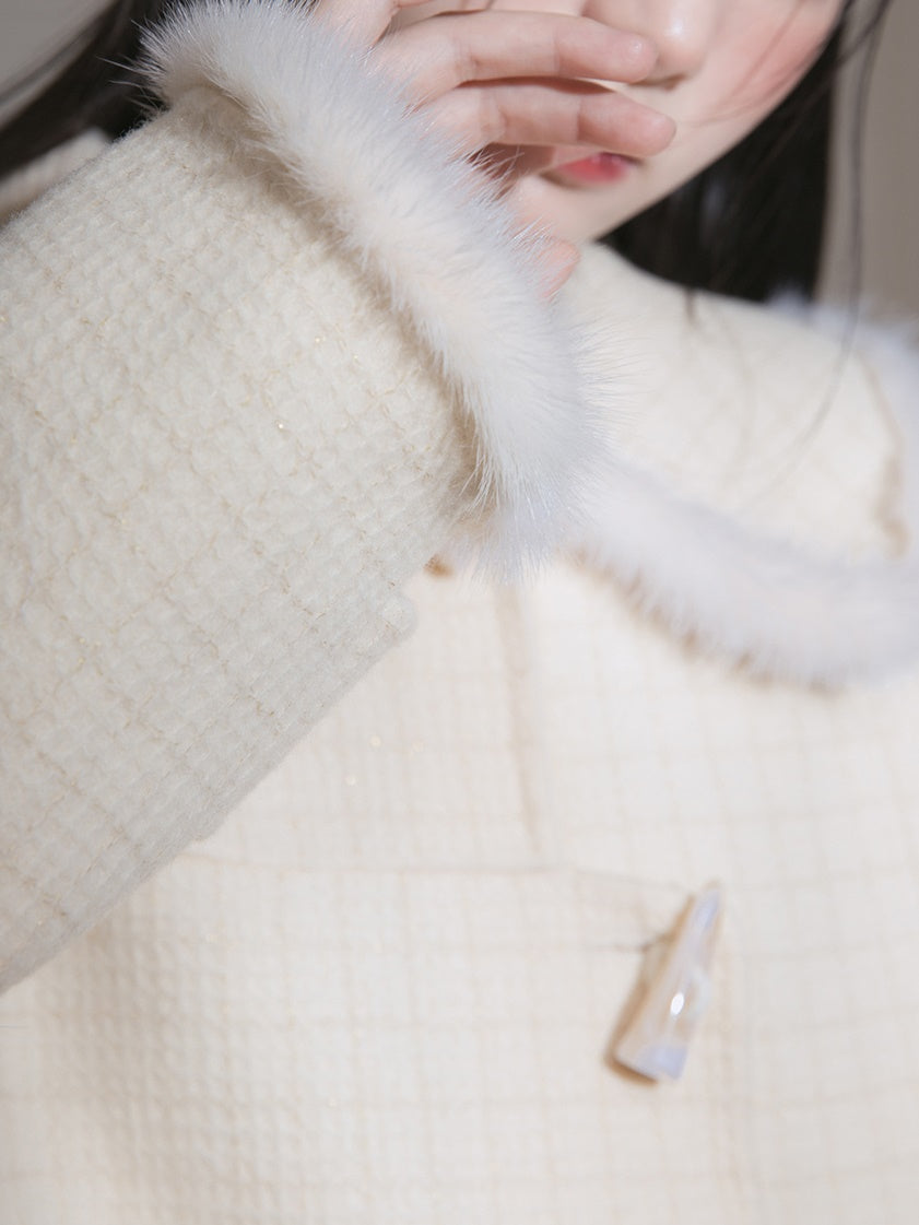 Fur Edge Doll Collar Coat