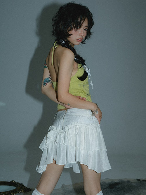 Low Waist Irregular Cake Skirt