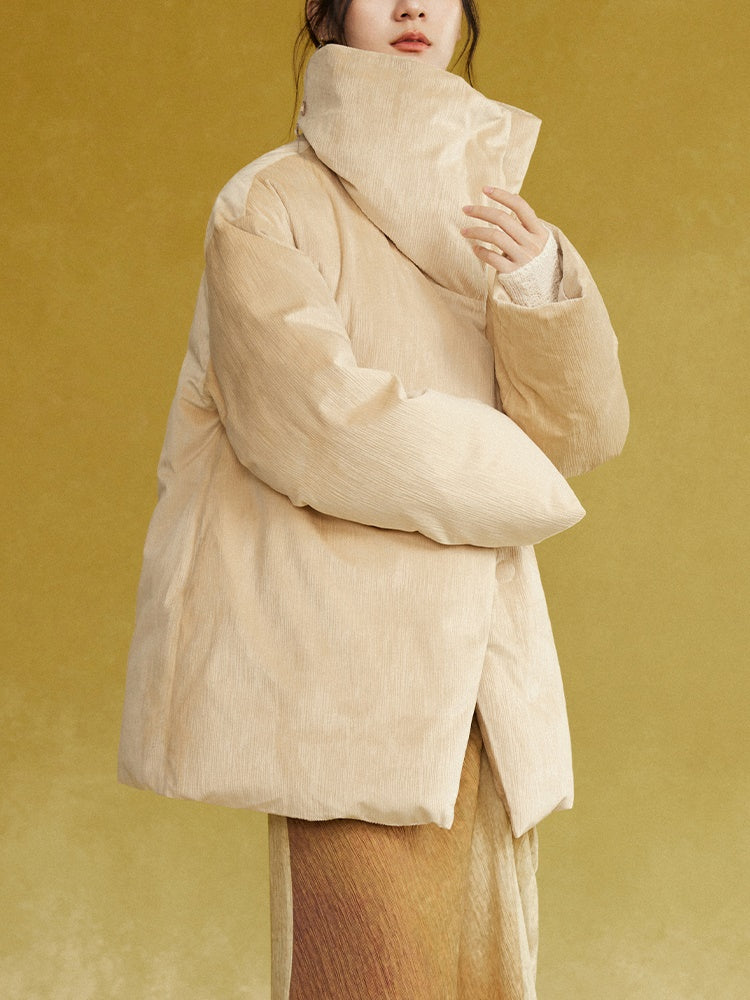 Loose High-Neck Down Jacket