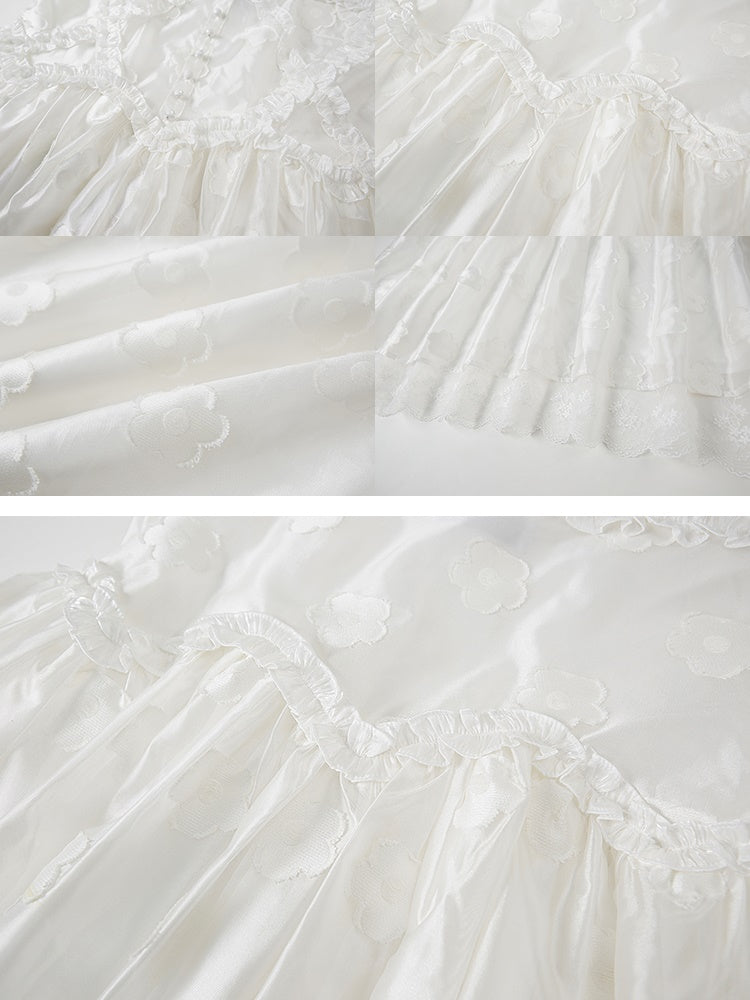 Drucken von Hosenträgern langes Kleid